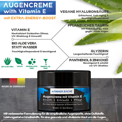 Augencreme Männer maennersache Inhaltsstoffe
