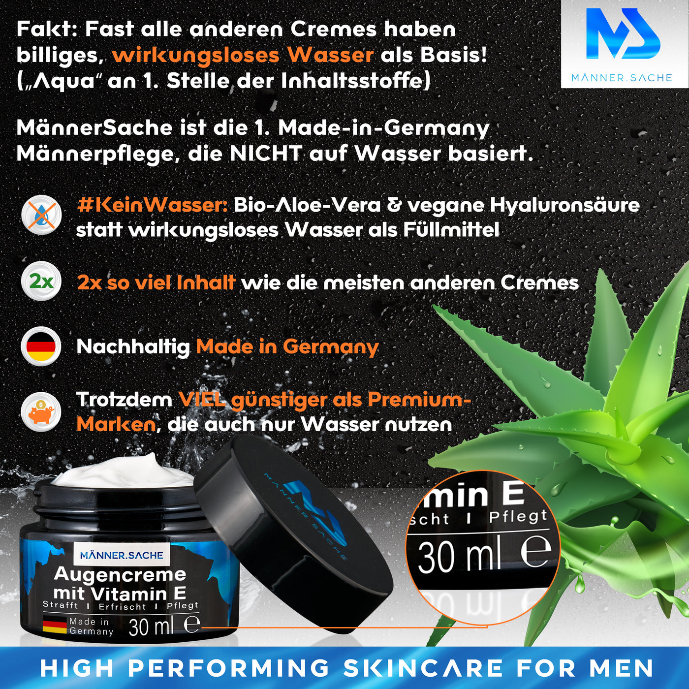 Männer Augencreme MännerSache Vorteile